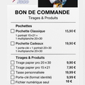 Bon de commande Anniversaire 40 ans